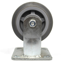 5 -Zoll -Hochleistungsplatte starre stumm TPR Casters